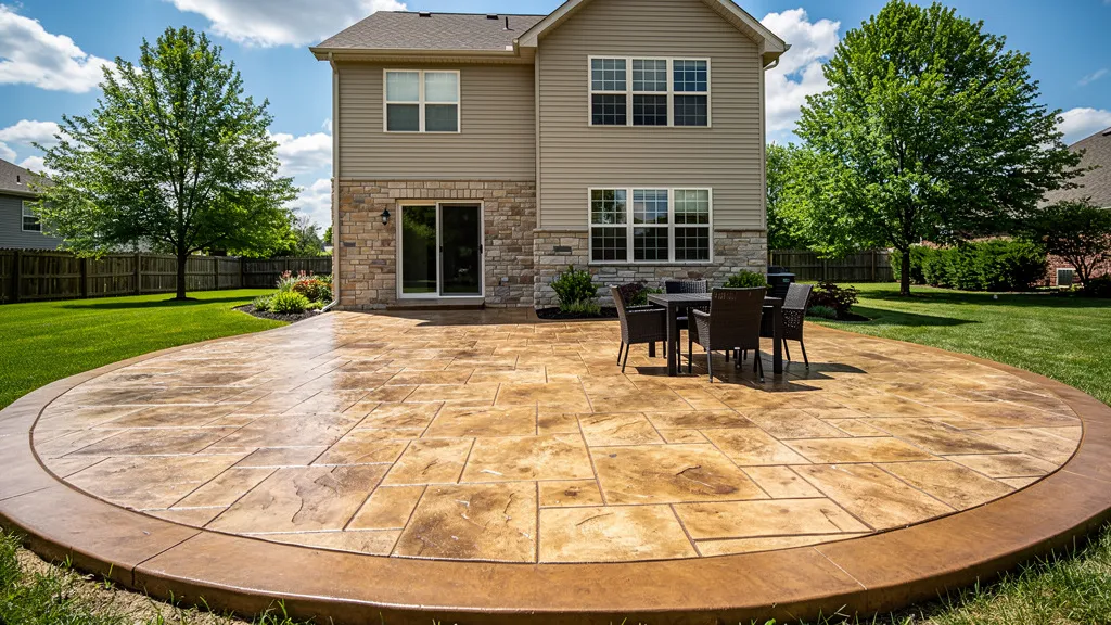 CBUS Concrete project — completed residential concrete patio in Columbus, Ohio